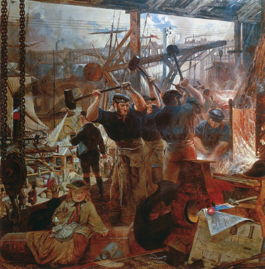 William Bell Scott: Vas és szén, 1855–60 - ipari forradalom