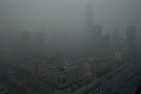Pekingi szmog. Kép forrása: hani.co.kr