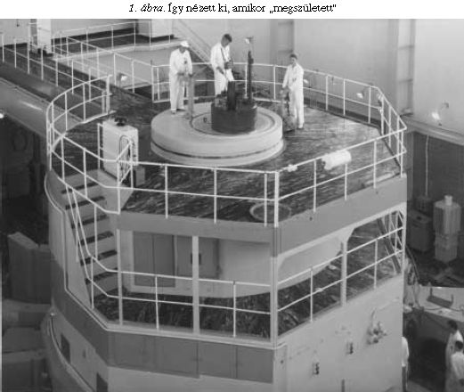A csillebérci kutatóközpont reaktora az 1959-es üzembe helyezése idején. Kép forrása