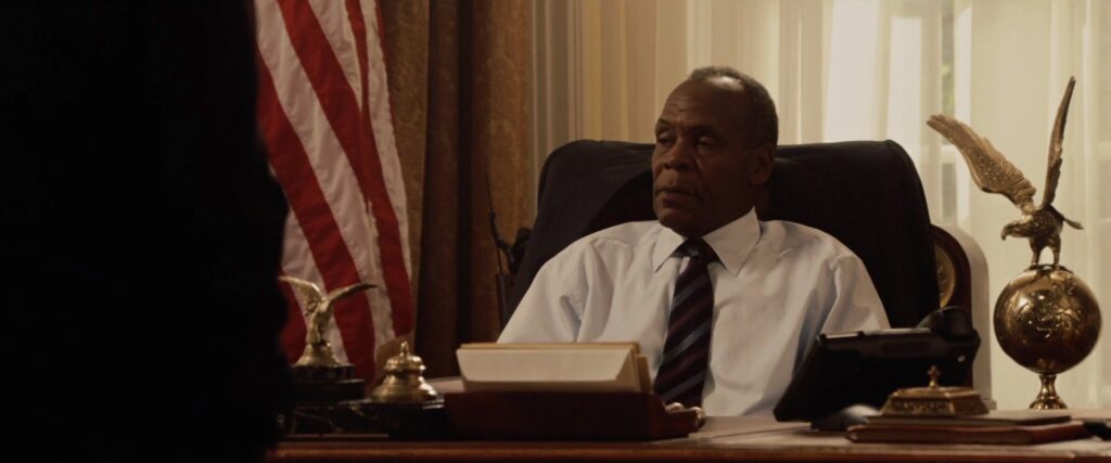 Danny Glover a 2012-ben az USA elnökének szerepében. Kép forrása: imdb
