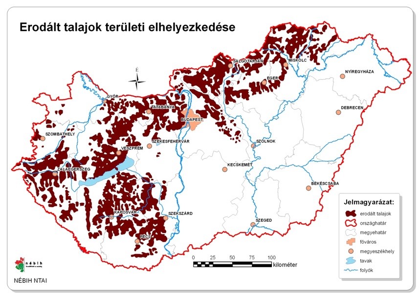 A magyarországi talajforgatásos mélyszántás sok évtizedes gyakorlata többek között a talajeróziós folyamatoknak is kedvez. Kép: portal.nebih.gov.hu