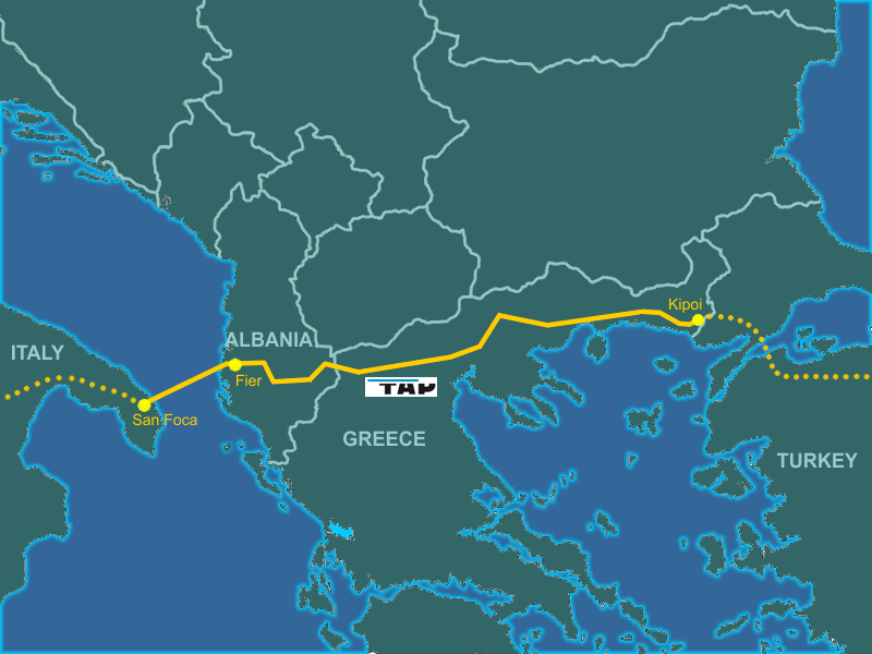 A TAP, azaz Transzadriai Csővezeték. Földgáz