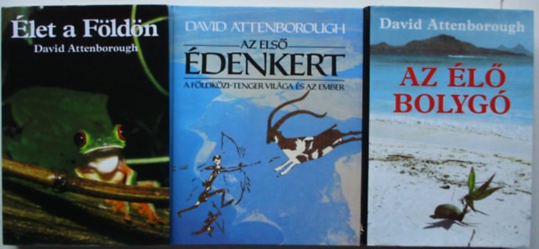 Kép: Sir David Attenborough nemzedékeket elvarázsoló filmsorozataiból hasonlóen elképesztő látványvilágú és szakmai hitelességű könyvek is készültek – a korai kiadások ráadásul azóta a tudományos kutatások legújabb eredményeivel is kiegészültek.